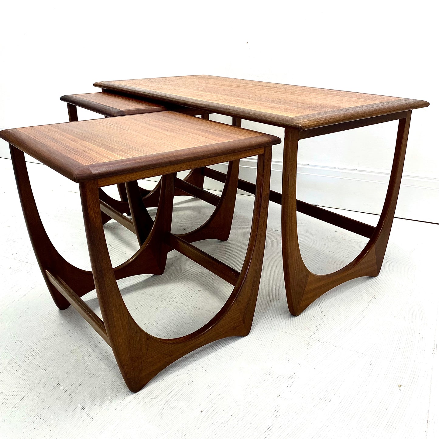 Teak G Plan Astro Large Nest of 3 Coffee Tables