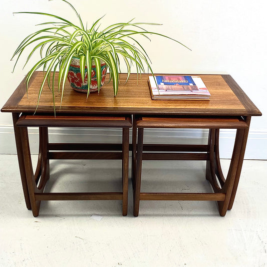 Teak G Plan Astro Large Nest of 3 Coffee Tables