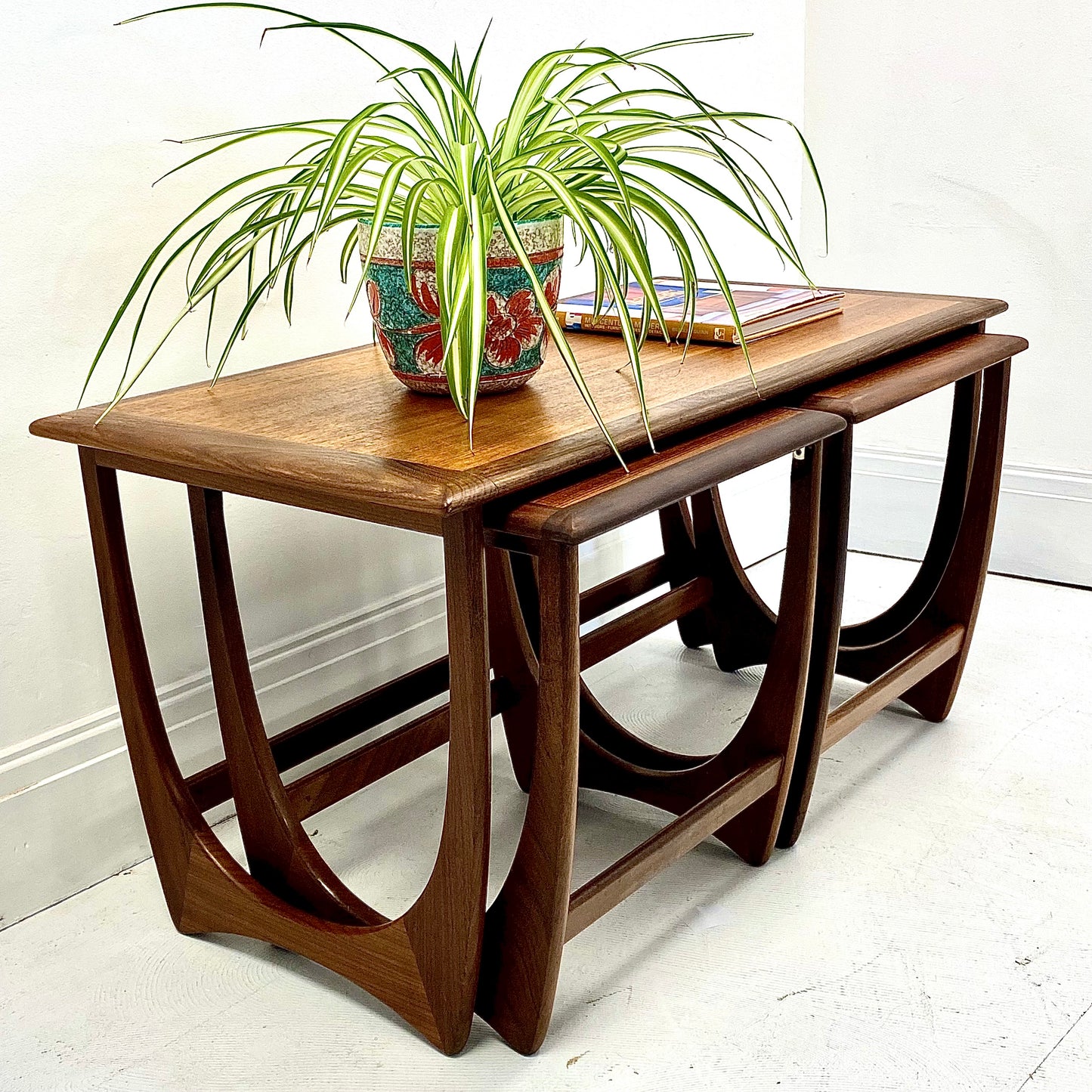 Teak G Plan Astro Large Nest of 3 Coffee Tables