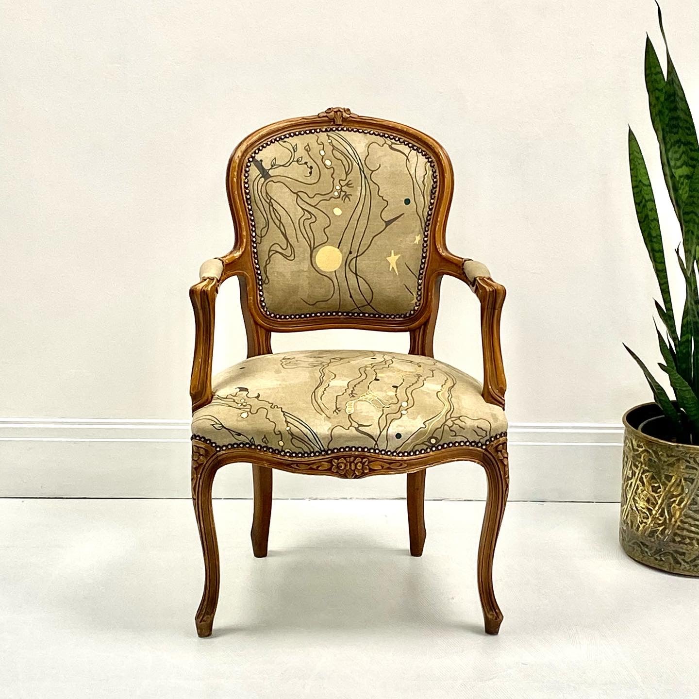 Vintage French Louis Style Accent Chair